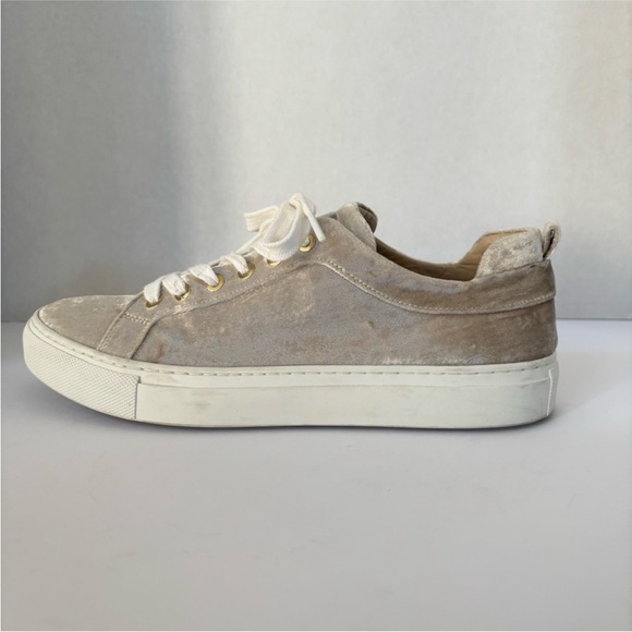 M. Gemi Shoes - M Gemi Palestra Velvet Sneakers Italian Designer Shoes Beige Size 38 US 7.5 8